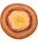 LAINE CREATIVE WOOL DÉGRADÉ SUPER6 ROUGE ORANGER (017)