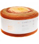 LAINE CREATIVE WOOL DÉGRADÉ SUPER6 ROUGE ORANGER (017)