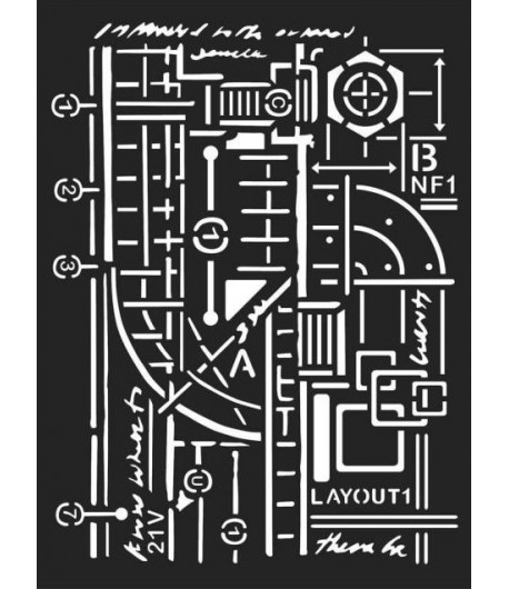 POCHOIR 15X20 EP 0.5 MIXED MEDIA LAYOUT KSAT05
