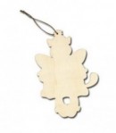 SUPPORT GRAND CHAT NOEL EN BOIS 19X34 CM