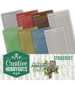 LOT 8 STICKERS DOT AND DO AMAZING OWLS