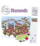 KIT DIAMOND CHRISTMAS OWLS 29.7X42CM