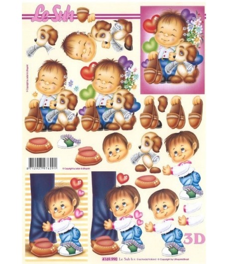 FEUILLE 3D PETIT GARCON LS4169990