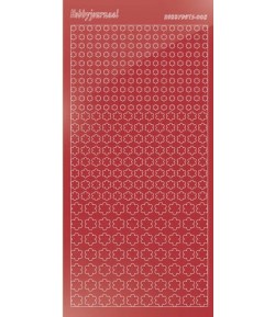 STICKERS MOTIFS ROUGE STDM008H