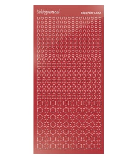 STICKERS MOTIFS ROUGE STDM008H
