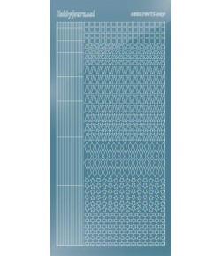 STICKERS MOTIFS BLEU STDM095