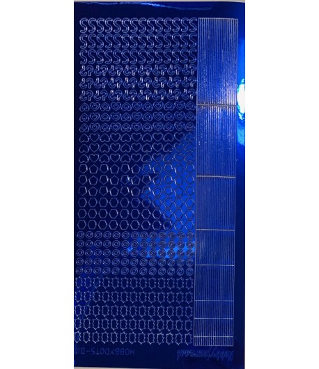 STICKERS MOTIFS BLEU STDM10A