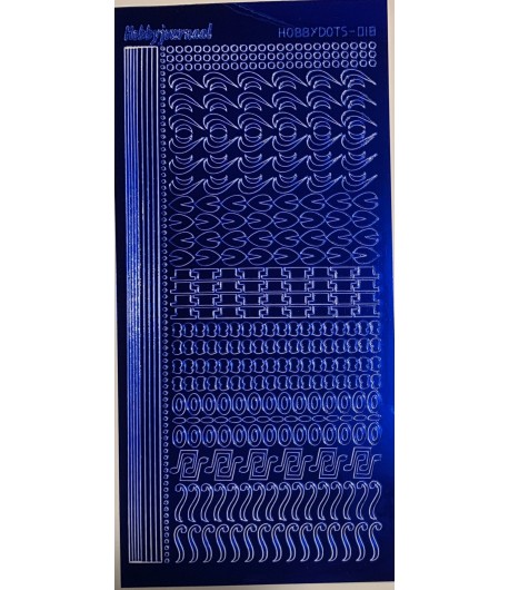 STICKERS MOTIFS BLEU STDM18A