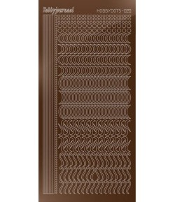 STICKERS MOTIFS MARRON STDM20G