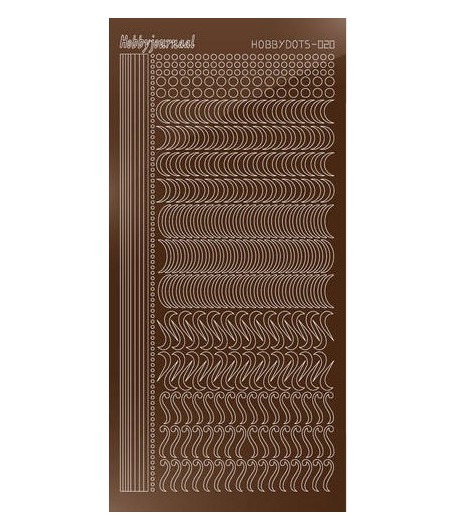 STICKERS MOTIFS MARRON STDM20G