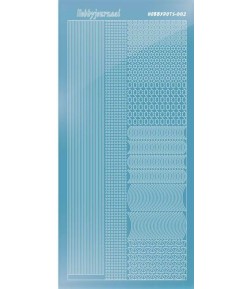 STICKERS MOTIFS BLEU STDM025