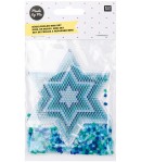 SET DE PERLES A REPASSER ETOILE BLEU