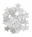 ETOILES ARGENT EN BOIS X48