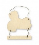 SUPPORT OURSON HONEY EN BOIS 19.9X23 CM