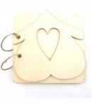 LIVRE NID EN BOIS 3 PAGES 10X10CM