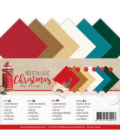 24 CARTES 13.5X27 NOSTALGIC CHRISTMAS