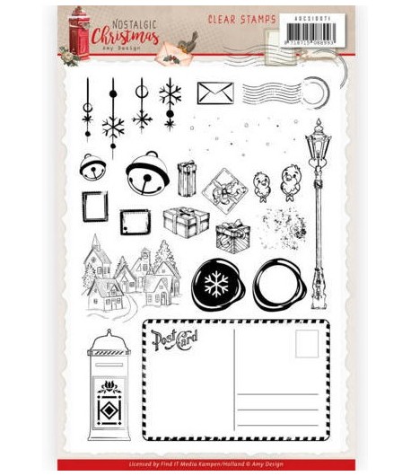 TAMPONS CLEAR NOSTALGIC CHRISTMAS AMY DESIGN ADCS10071