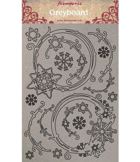 FORMES CARTON A4 SNOWFLAKES KLSPDA408 STAMPERIA