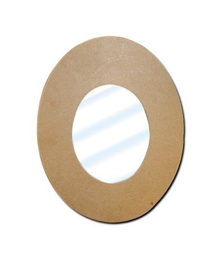 MIROIR OVAL EN MEDIUM 43X55.5 CM