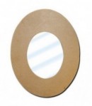 MIROIR OVAL EN MEDIUM 43X55.5 CM