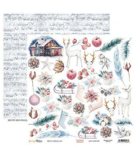 PAPIER COTTON WINTER 30.5 X 30.5 CM  - 07