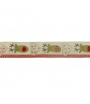 RUBAN RENNE ET COEUR 4 CM - 1 METRE