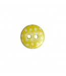 BOUTON EN PLASTIQUE POIS 1.5 CM - JAUNE