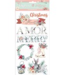 CHIPBOARD AMOR MERRY CHRISTMAS 15X30 - DFLCB15