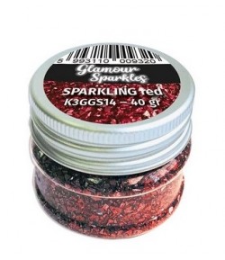 GLAMOUR SPARKLES RED 40 G - K3GGS14