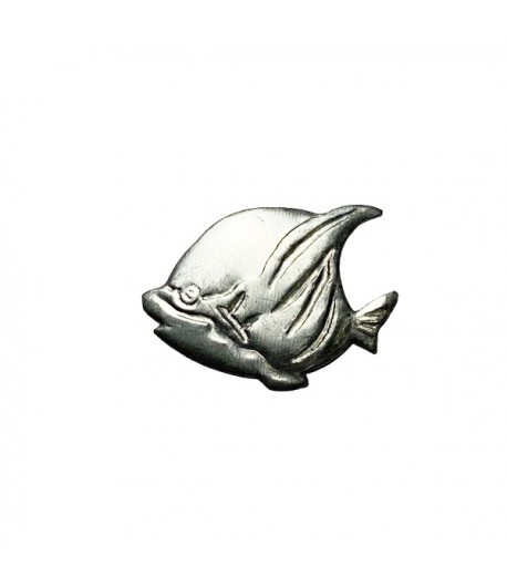 POISSON EN MÉTAL ARGENTÉ