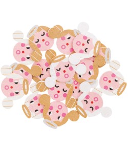 CONFETTIS PETITS ANGES EN BOIS X48