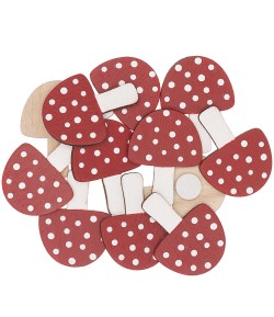 SUJETS BOIS CHAMPIGNONS AUTOCOLLANTS X12