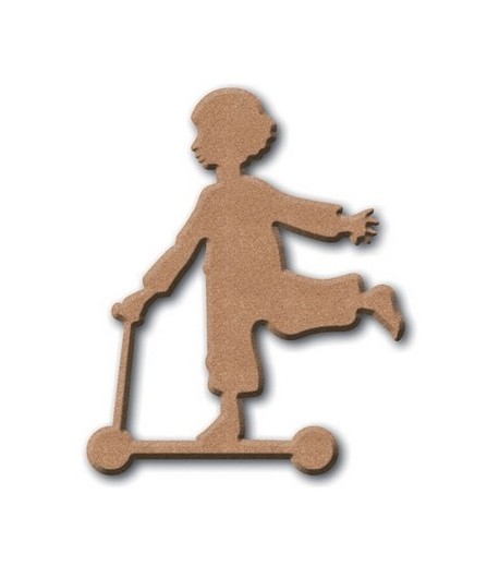 PLAQUE PETIT GARCON EN MEDIUM 10X12CM