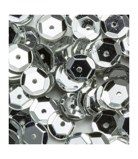 SEQUINS 6MM ARGENT - 12 GR