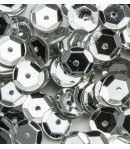 SEQUINS 6MM ARGENT - 12 GR