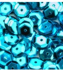 SEQUINS 6MM TURQUOISE  - 12 GR
