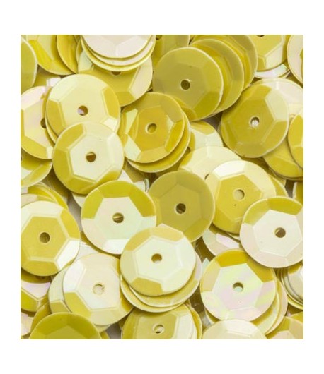 SEQUINS 6MM JAUNE  - 12 GR