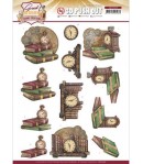 FEUILLE 3D GOOD OLD DAYS - CLOCK SB10508