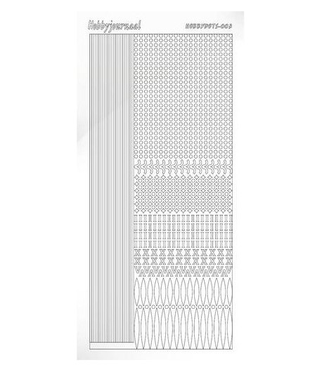 STICKERS MOTIFS BLANC STDA030