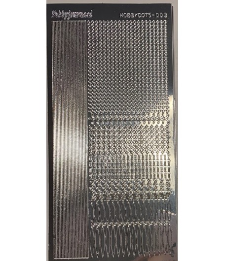 STICKERS MOTIFS OR ARGENT STDM038