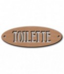 PLAQUE TOILETTE EN MEDIUM 30X10 CM