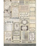 PAPIER DE RIZ CALLIGRAPHY VINTAGE PENS - A3 29.7 X 41.9 CM - DFSA3081