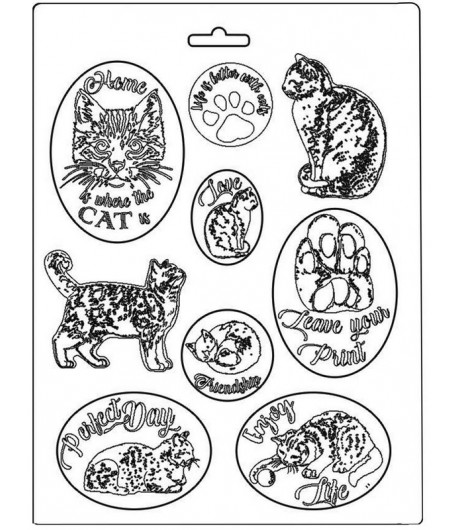 MOULE PVC  FLEXIBLE CATS 21 X 29.7 CM - K3PTA483