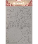 FORMES CARTON A4 CATS AND CLOCK KLSPDA418 STAMPERIA