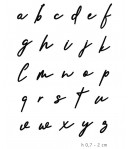 TAMPONS TRANSPARENTS MUSE ALPHABET PS6010