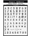 POCHOIR ALPHABET 20X25 EP 0.25 KSTD061 STAMPERIA