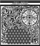 POCHOIR CLOCK AND TEXTURE 30X30 EP 0.25 KSTDG08