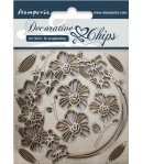 FORMES CARTON DECORATIVE CHIPS FLOWERS 14X14CM - SCB23