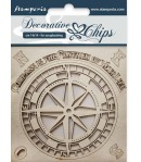 FORMES CARTON DECORATIVE CHIPS COMPASS 14X14CM - SCB29