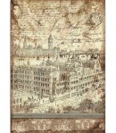 PAPIER DE RIZ A4 LADY VAGABOND LONDON - 21 X 29.7 - DFSA4523 - STAMPERIA